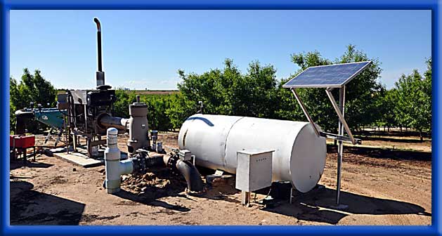 DC Ag  Well Installation - Young Almonds on Micro sprinklers